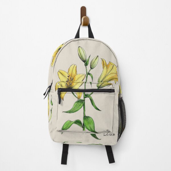 Item preview, Botanical illustration of yellow Lily designed and sold by Olga Shashok.