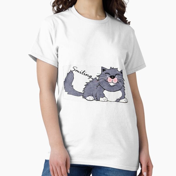 Item preview, Smiling cat  designed and sold by Shirley cute art .