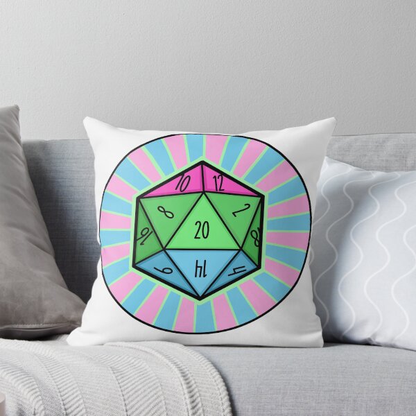 Item preview, Polysexual Flag d20 designed and sold by Emma Stevens.