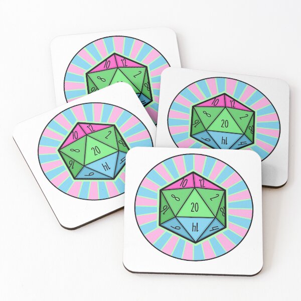 Item preview, Polysexual Flag d20 designed and sold by Emma Stevens.