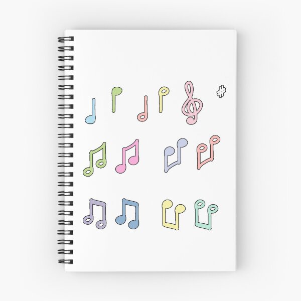 Item preview, pastel music notes 18 designed and sold by hichamdamo.