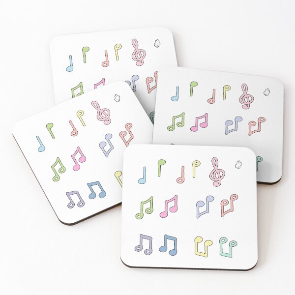Item preview, pastel music notes 18 designed and sold by hichamdamo.