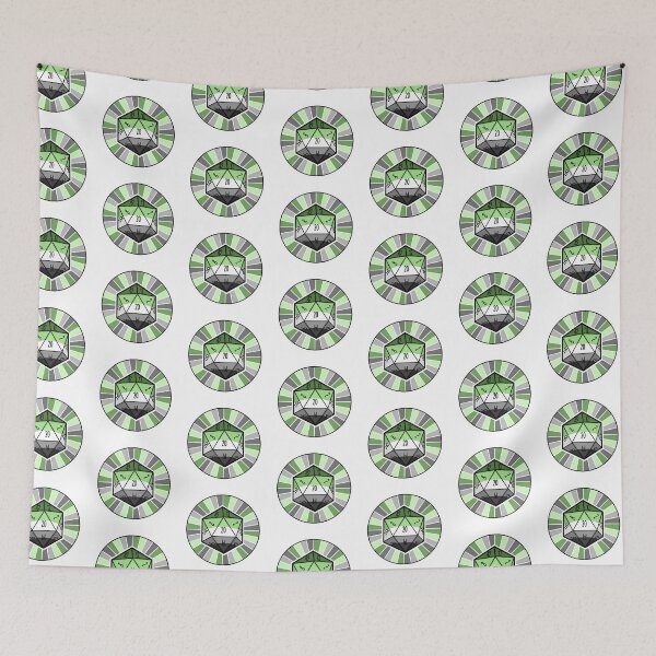 Item preview, Aromantic Flag d20 designed and sold by Emma Stevens.