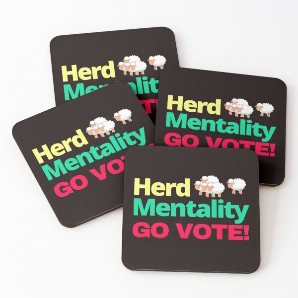 Item preview, Herd mentality Go Vote designed and sold by Tecnofa.
