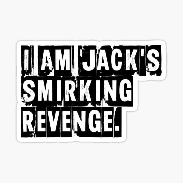 Ich bin Jacks grinsende Rache - Fight Club Sticker