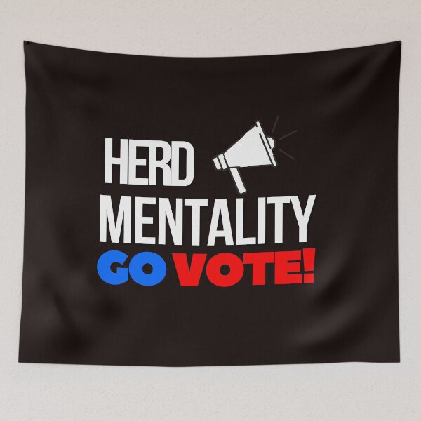 Item preview, Herd mentality Go Vote designed and sold by Tecnofa.
