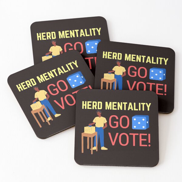 Item preview, Herd mentality Go Vote designed and sold by Tecnofa.