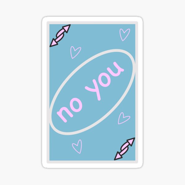 VSCO Girl Uno Hearts Sticker - Sticker Mania