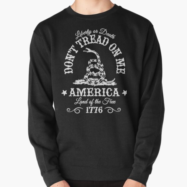 Dont Tread On Me Back Design Pullover Sweatshirt