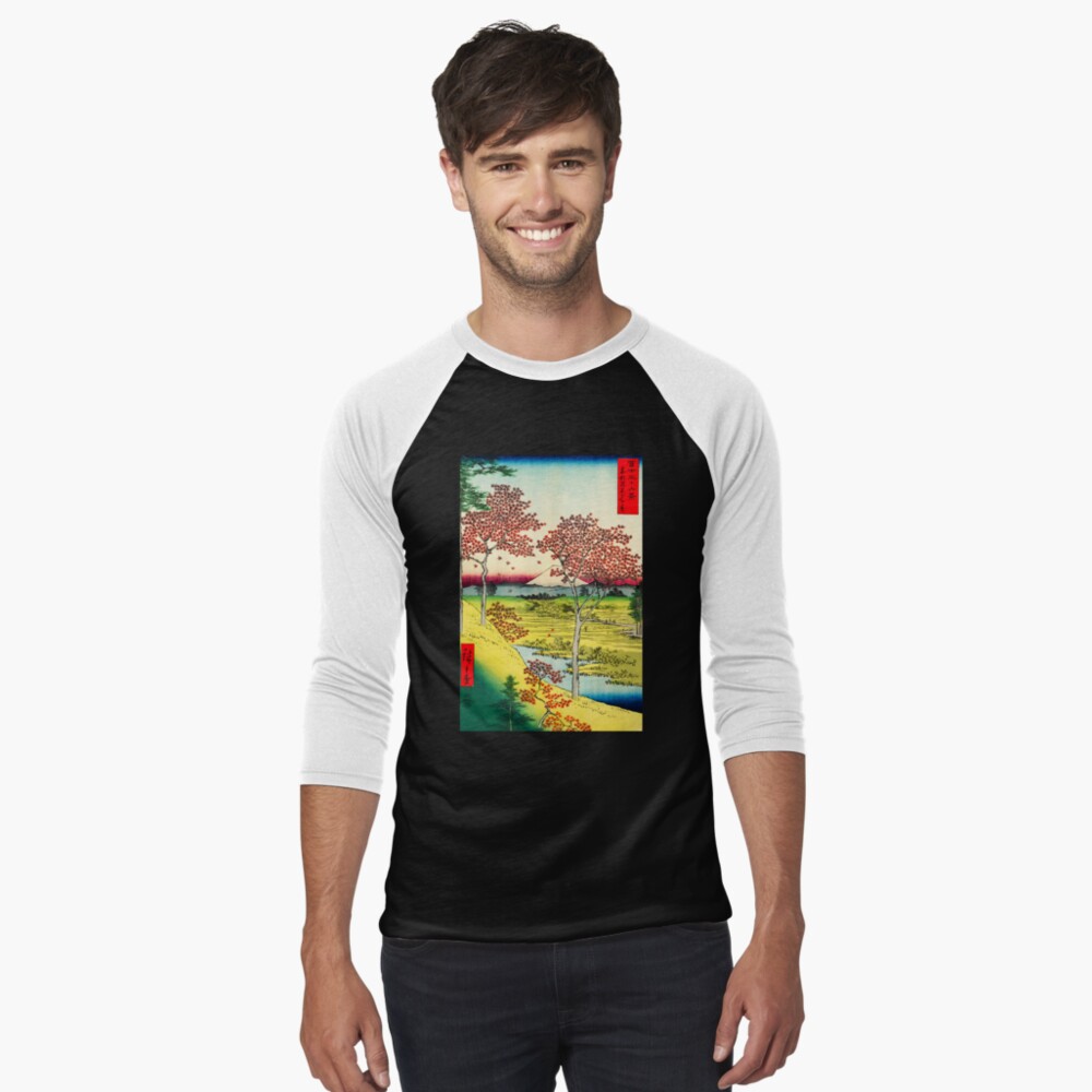Item preview, Baseball ¾ Sleeve T-Shirt designed and sold by ukiyoeworld.