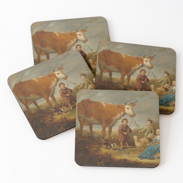 Artikelvorschau, Aelbert Cuyp - Kinder und eine Kuh entworfen und verkauft von artichokes.