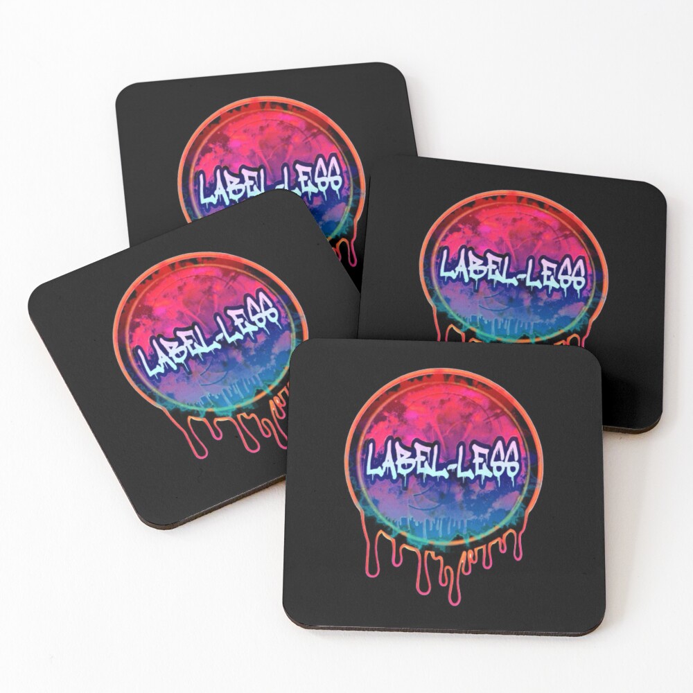 Item preview, Coasters (Set of 4) designed and sold by LABEL-LESS.