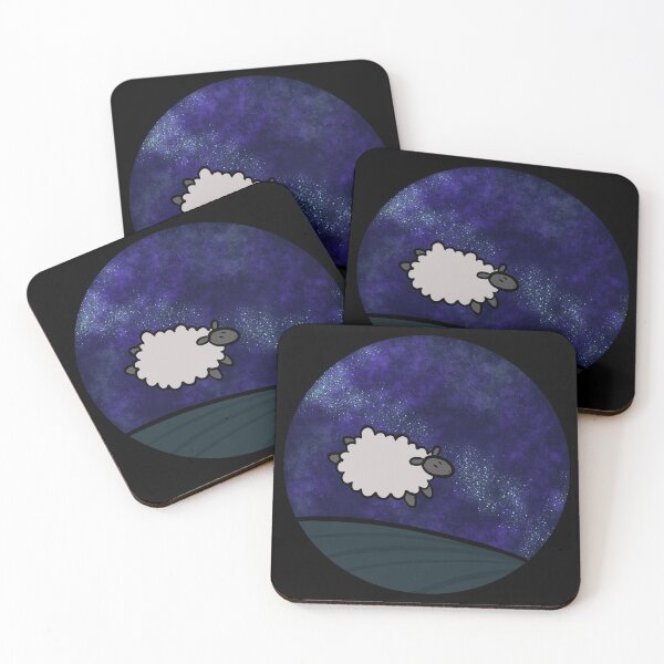 Item preview, Jumping sheep and starry sky designed and sold by Criatvra.