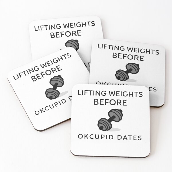 Item preview, Lifting Weights Before OkCupid Dates designed and sold by RiseandShineTee.