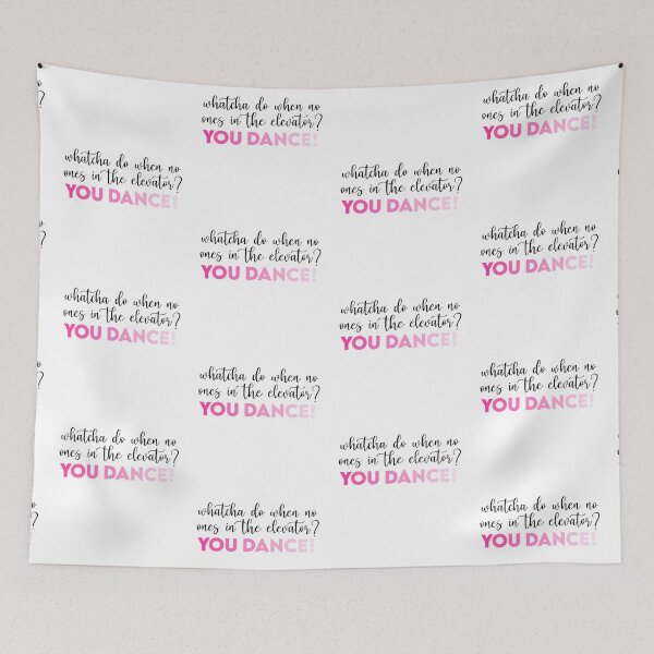 Item preview, Whatcha do when no one's in the elevator? YOU DANCE! (Pink Version) designed and sold by PensyLane.
