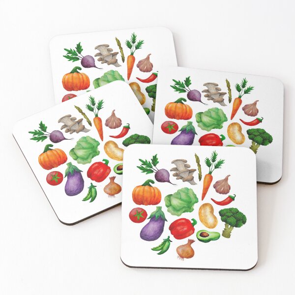 Item preview, Watercolour Vegetables  designed and sold by Suburban Workshop.