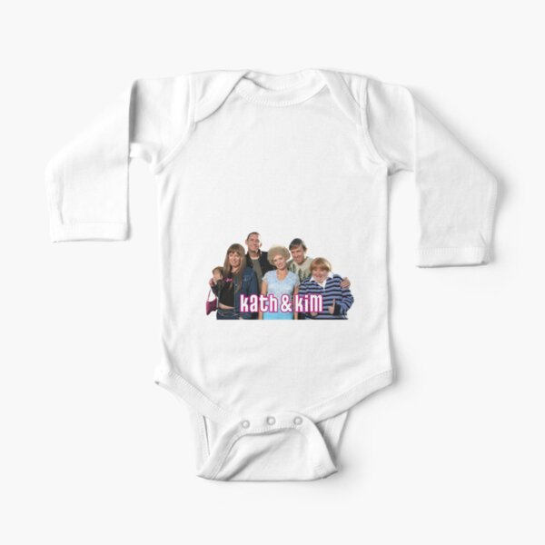 Kath and Kim: Group Photo (Kath, Kim, Sharon, Kel & Brett) Long Sleeve Baby One-Piece