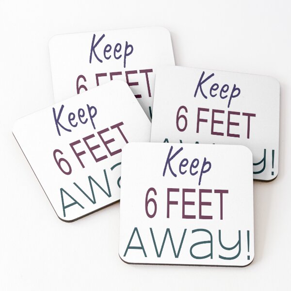 Item preview, Keep 6 Feet Away Text - Social Distancing designed and sold by shahramroj.