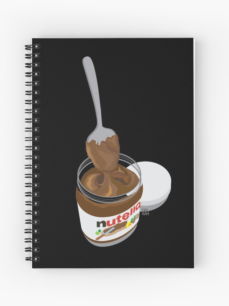 Cahier à spirale for Sale avec l'œuvre « Nutella avec une cuillère » de  l'artiste farhanmahmud