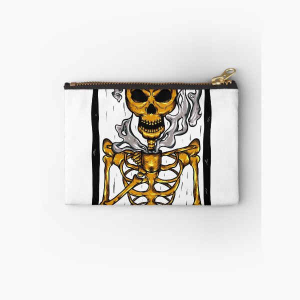 Item preview, ILLUSTRATION SKELETON WITH COFFE MUG designed and sold by Herusaputro.