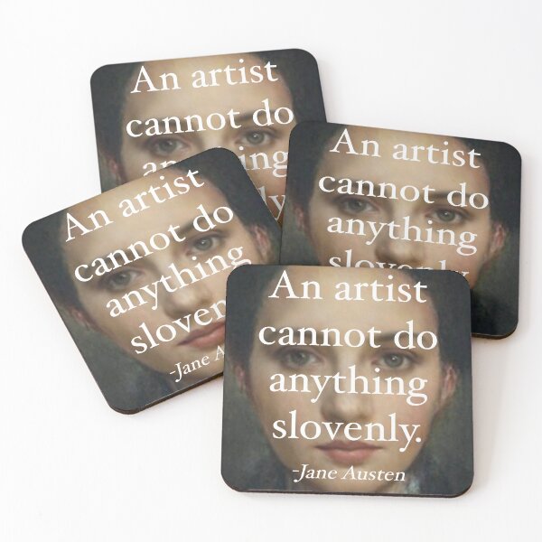Item preview, An artist cannot do anything slovenly Jane Austen designed and sold by Floralife.