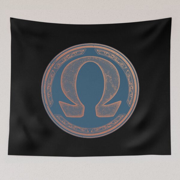 Item preview, Omega symbol shield designed and sold by NicGrayGraphic.