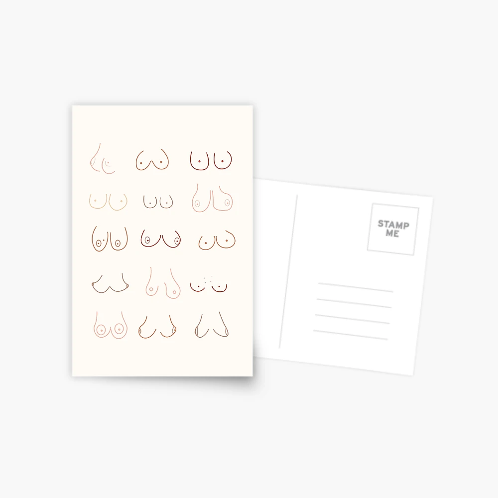 Cute Boobs - Quirky Art - Breasts - Funny Boobs - Shapes and Sizes | Magnet