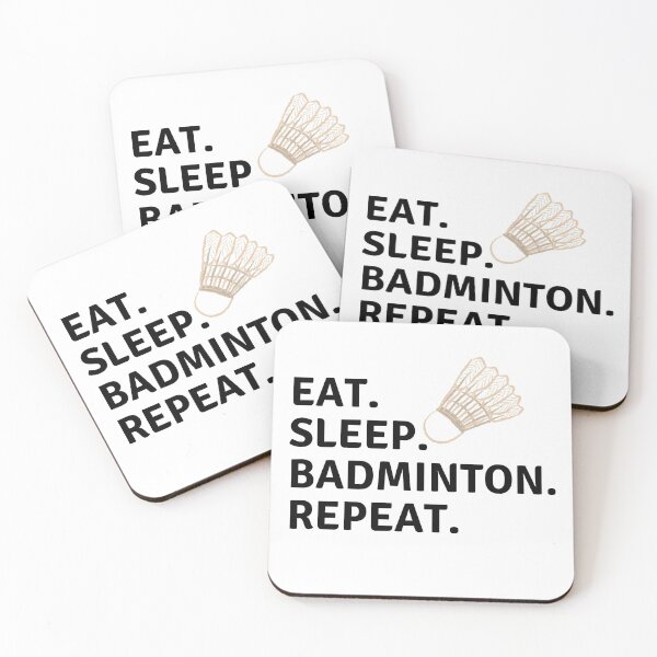 Item preview, Eat sleep badminton repeat  designed and sold by hillarymoore06.