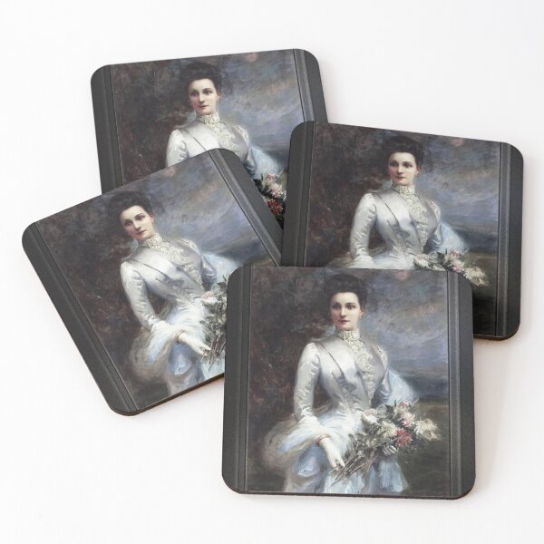 Item preview, Portrait de Louise Elizabeth Laure de Bonneval by Frédérique Vallet-Bisson Old Masters Classical Fine Art Reproduction designed and sold by Xzendor7 Digital Art Creations.