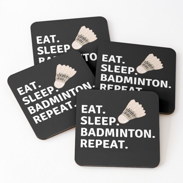 Item preview, Eat sleep badminton repeat  designed and sold by hillarymoore06.