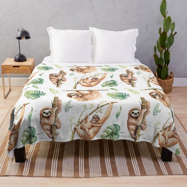 Item preview, Sloths Chilling Out Watercolour Pattern. designed and sold by erinnn41.