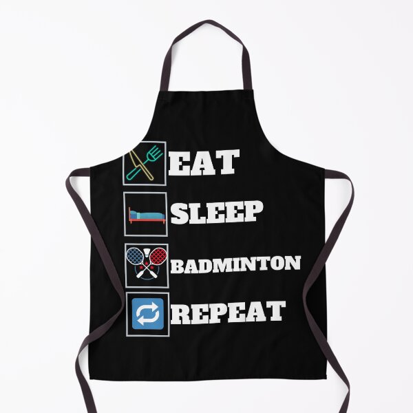Item preview, Eat Sleep Badminton Repeat designed and sold by Quadghouls.