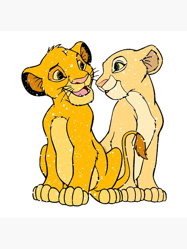 Baby Nala And Simba From The Lion King Tote Bag By Ceciliachris Redbubble