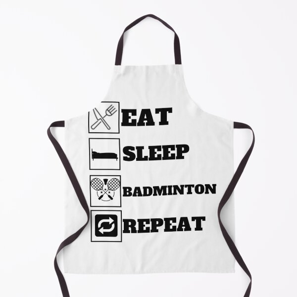 Item preview, Eat Sleep Badminton Repeat designed and sold by Quadghouls.
