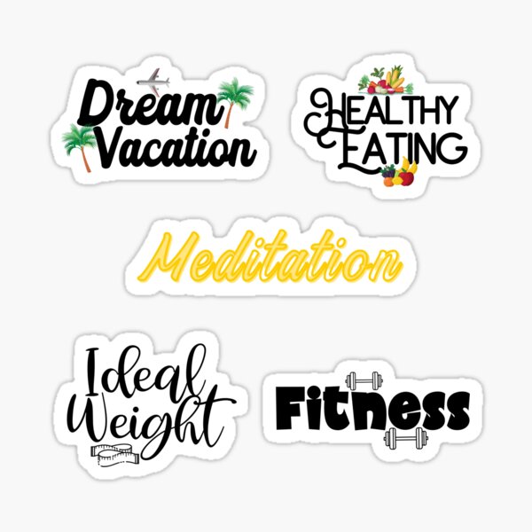 Vision Board Pack Sticker for Sale by LoA-Lady
