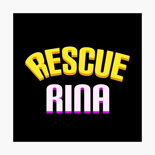 Rescue Rina Game Logo Photographic Print