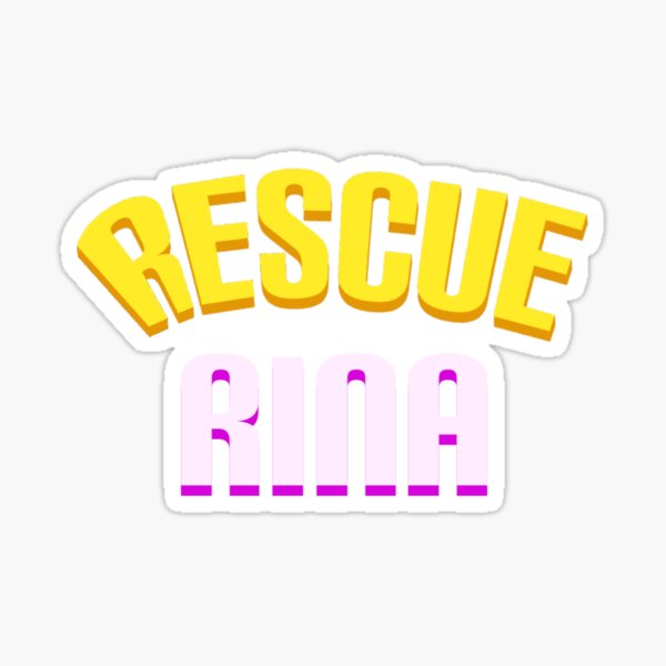 Rescue Rina Game Logo Sticker