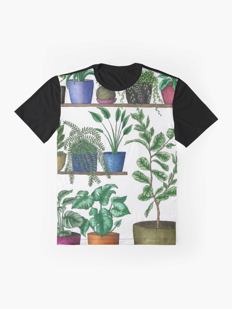 Alternate view of Dream Plant Selfie 1 - Fiddle Leaf Graphic T-Shirt