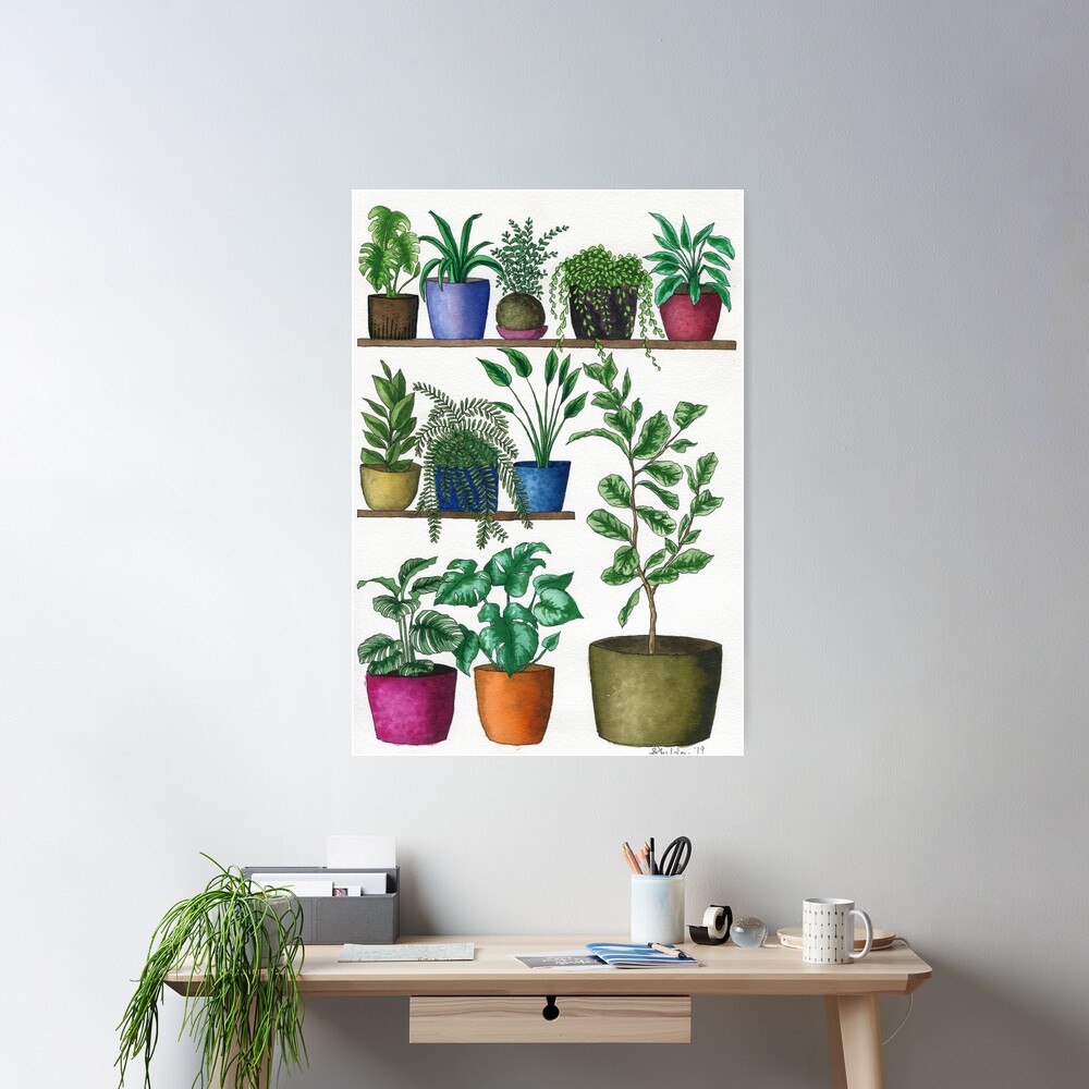 Dream Plant Selfie 1 - Fiddle Leaf Poster