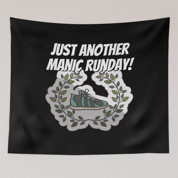 Item preview, Manic Runday Running Fitness Jogging Training designed and sold by Two Left Hands Design.