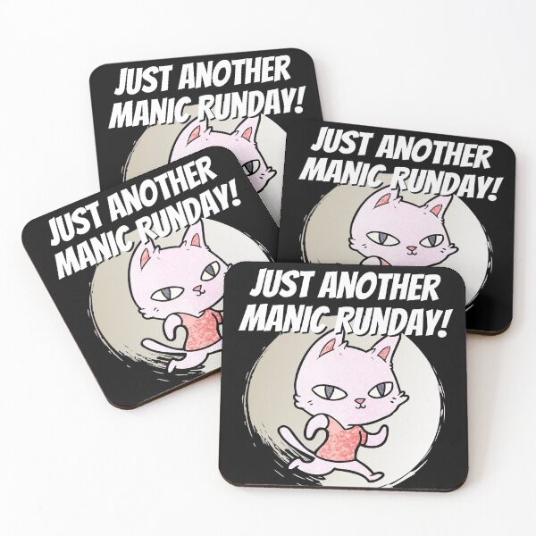 Item preview, Manic Runday Running Fitness Jogging Training, Cat designed and sold by Two Left Hands Design.