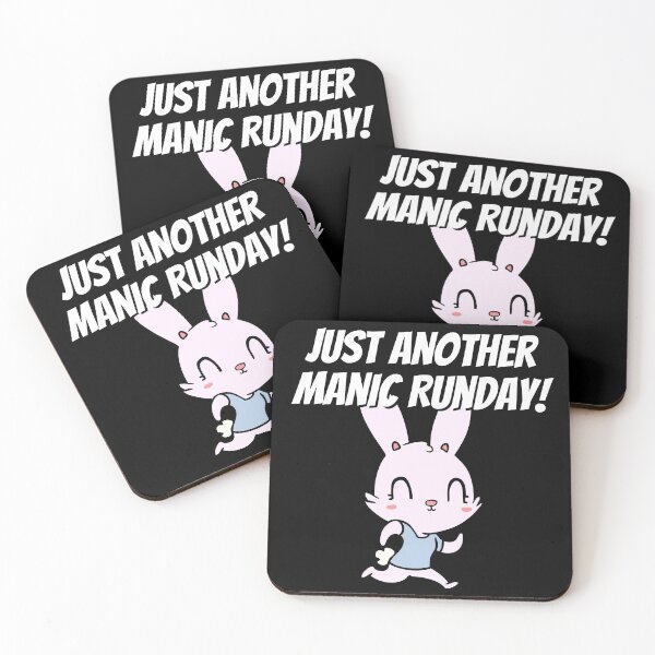 Item preview, Manic Runday Running Fitness Jogging Training Rabbit designed and sold by Two Left Hands Design.