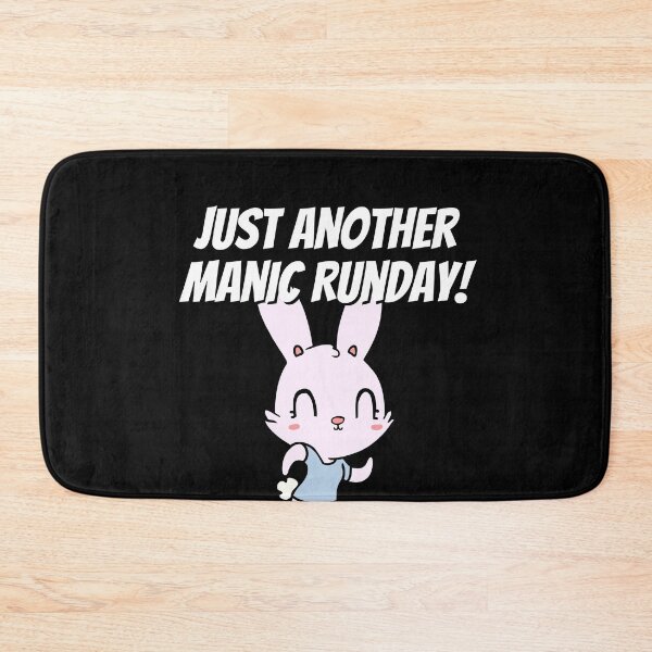Item preview, Manic Runday Running Fitness Jogging Training Rabbit designed and sold by Two Left Hands Design.