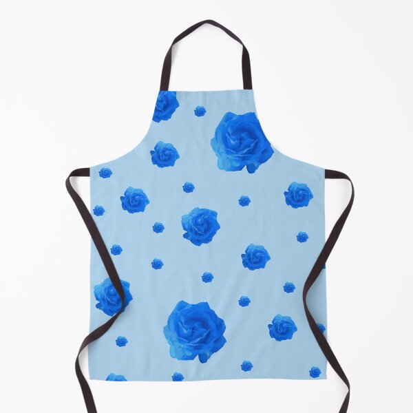 Item preview, Cute Blue Rose, Blue Background Floral Print | Blue Flowers designed and sold by WhatThePop.