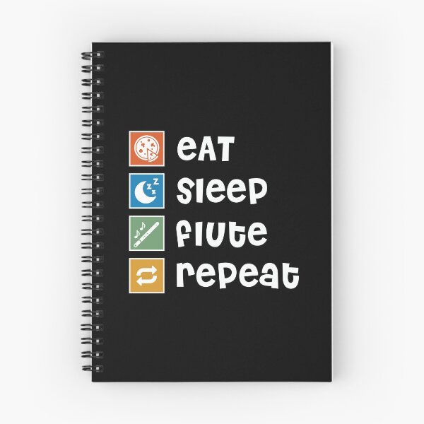 Item preview, Flute. Eat. Sleep. Repeat designed and sold by orlumbuspirate.
