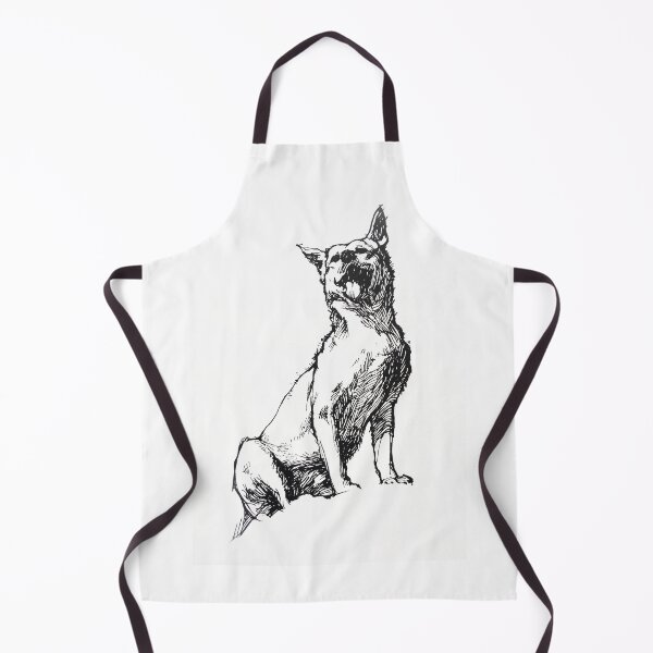 Item preview, Dingo - ink drawing designed and sold by Roz McQuillan Fine Art & Photography.