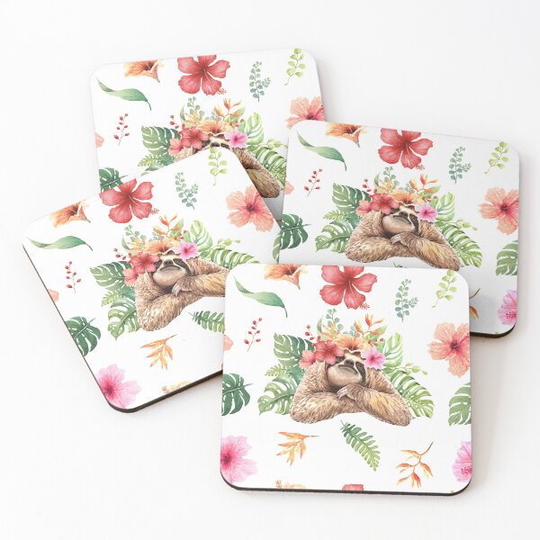 Item preview, Sloth With Flower Crown. designed and sold by erinnn41.