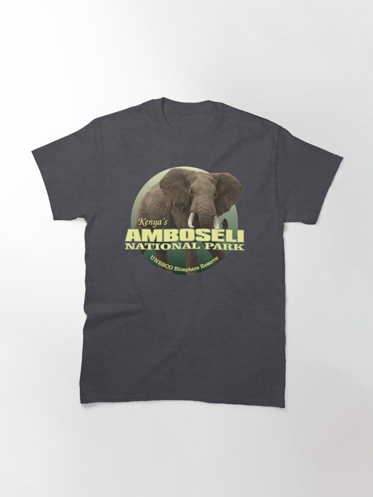 Thumbnail 3 of 7, Classic T-Shirt, Amboseli National Park (elephant)(WT) designed and sold by curranmorgan.