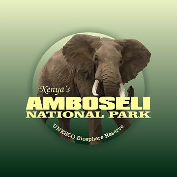 Artwork thumbnail, Amboseli National Park (elephant)(WT) by curranmorgan