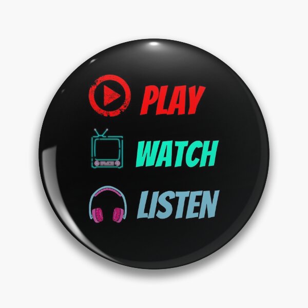 Item preview, Play Watch Listen designed and sold by Quadghouls.
